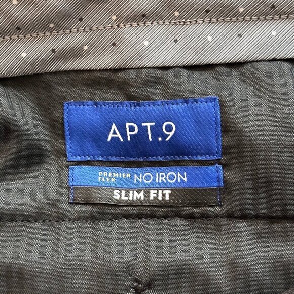 Apt 9 Men's Black Dress Pants - Picture 7 of 8